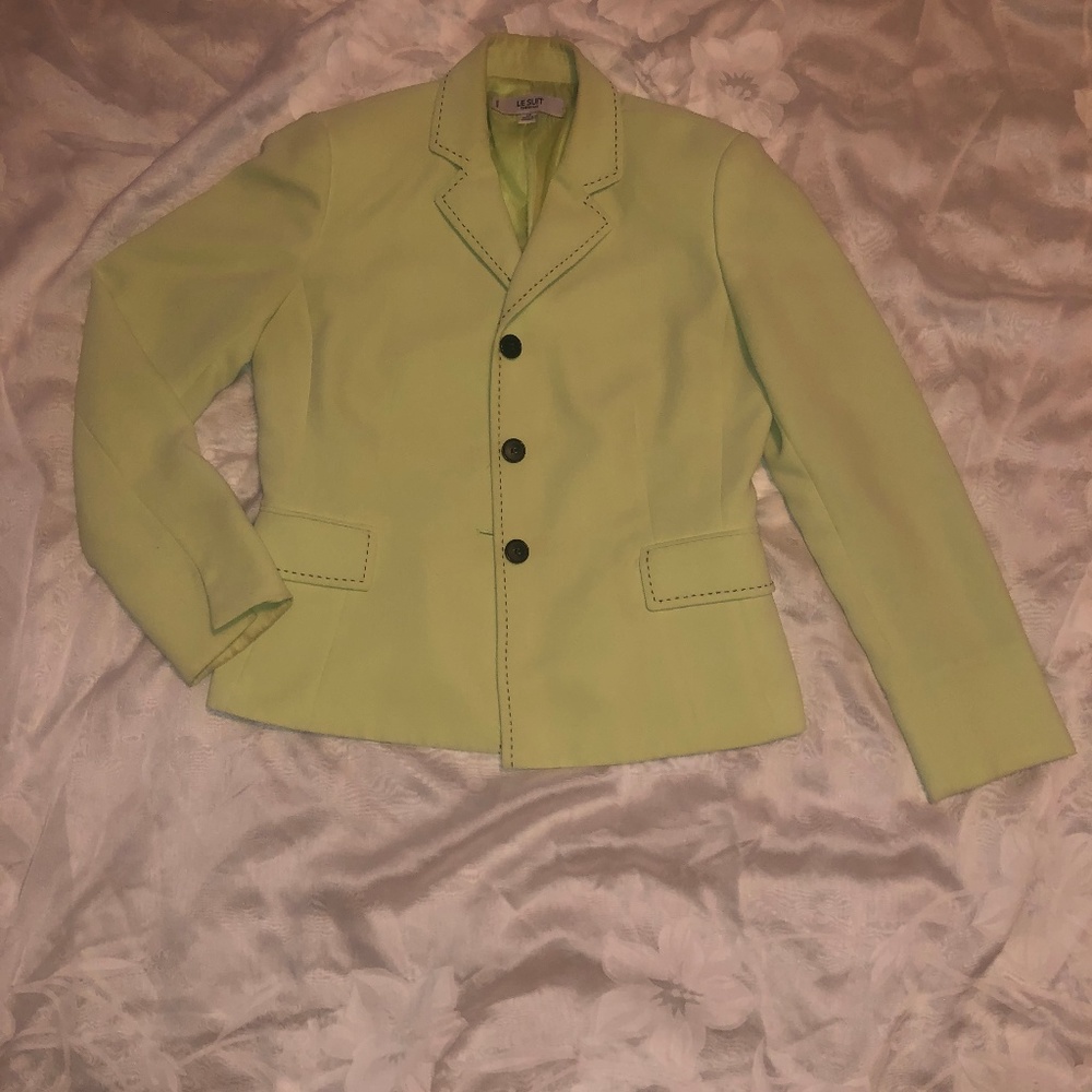 Le Suit Lime Blazer